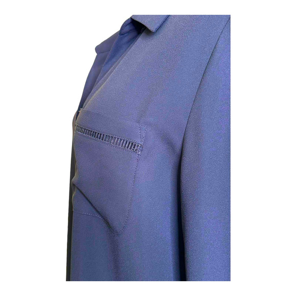 41 Hawthorne black long sleeves button blouse size large - Picture 7 of 13